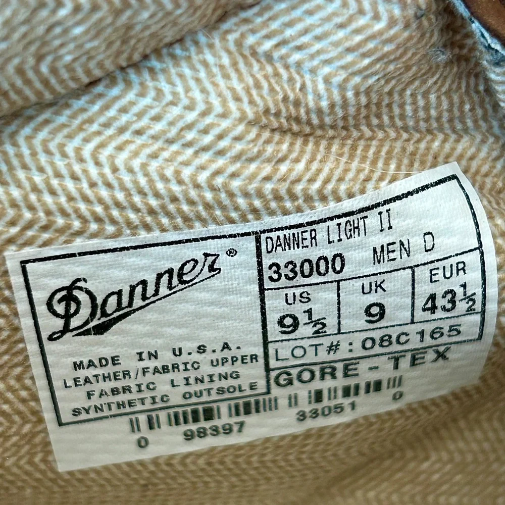 Danner Light II Mens Boots 9.5 Brown Excellent Condition - Picture 11 of 13